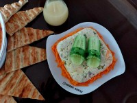 کیک الویه+سوپ جو