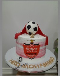 کیک پرسپولیسی سفارشی وزن ۱ کیلو و۷۰۰..