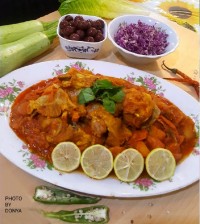 خوراک گوشت و کدو