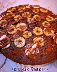 کیک شکلات موزی