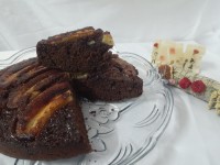 کیک برگردون موز