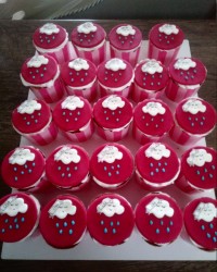 کاپ کیکهای جشن اسم دخترم برای کلاسشون