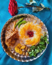 ناهار خوشمزه من چلو گوشت ماهیچه