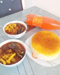 خورشت قیمه بادمجان ورق بزن گلم