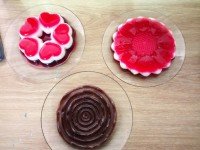 ژله چند رنگ و کرم انگلیسی