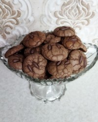 کوکی دارک چاکلت ترک دار