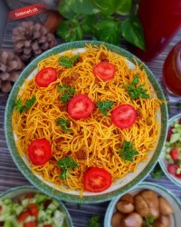 ماکارونی با سویا