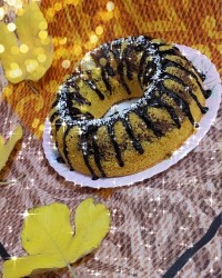 کیک زعفران و گلاب