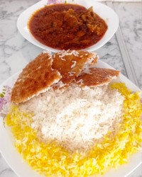 خورشت بادمجان با گوشت چرخ کرده