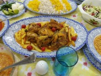 چلو مرغ غذای ساده نعمت رب العالمین