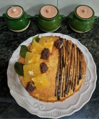 کیک نارگیلی پرتقالی