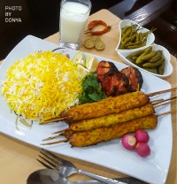 کوبیده ی مرغ تابه ای
