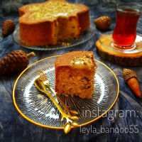 کیک ارده و گردو