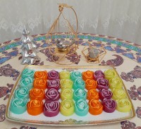 ژله رولی طرح گل