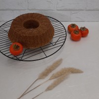 کیک خرمالو با سس خرمالو