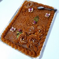 حلوای اوماج حلوا زعفرانی