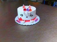 کیک دخترونه پیشی ملوس