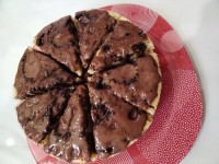 کیک با گاناش شکلاتی