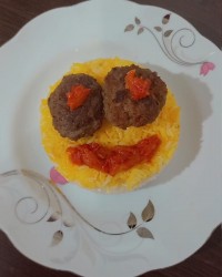 کباب تابه ای با برنج