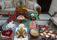 سفره یلدایی امسال برای زنداداشم