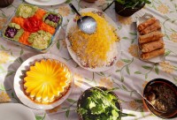 سفره ناهار جاتون سبز