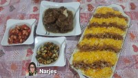 رشته پلو باگوشت