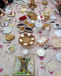 اولین صبحانه عروسیم البته با پنج ماه تاخیر