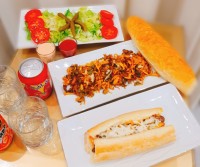 ساندویچ قارچ و مرغ