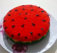 کیک هندونه یلدایی