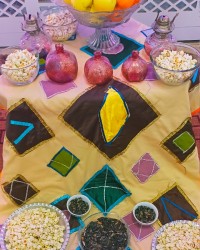 سفره ساده شب یلدا