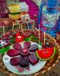 ژله سه رنگ یلدایی