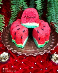 کیک هندوانه ای (یلدایی)