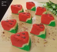 کیک هندوانه ای یلدا مبارک