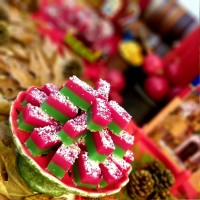 باسلوق ژله ای دورنگ