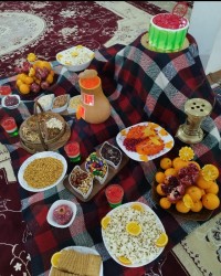 عکس سفره یلدای)