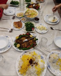 کباب دو رنگ تابه ای