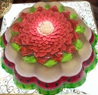 ژله تزریقی گل تم یلدایی هندوانه