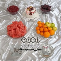 تدارکات ساده شب یلدا ?کیک هم عجله ای شد کار خودمه