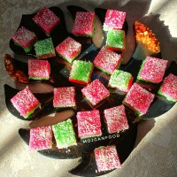 باسلوق ژله ای دورنگ
