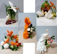 پرنده با سبزیجات