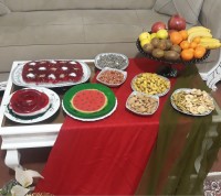 سفره ساده یلدایی بادخترگلم بماندبه یادگار