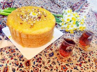 کیک هل و زعفران