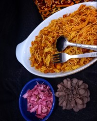 ماکارونی بدون گوشت استادسراجی