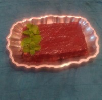 کیک یخچالی واقعا خوشمزه س جاتون سبز