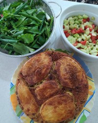 عدس پلو با ته دیگ سیب زمینی