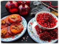 دسر کدوحلوایی با شیره انگور و دارچین