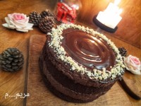 موس کیک شکلاتی سه لایه