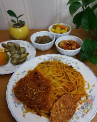 ماکارونی با سویا