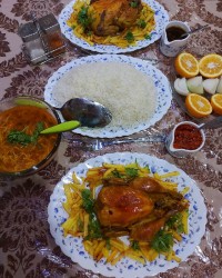 مرغ بریان خانگی