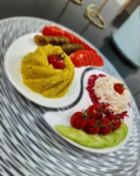 پوره سیب زمینی شکم پر